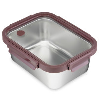 Ланч-бокс , 1,8 л, нержавеющая сталь, фиолетовый, SMART SOLUTIONS, Россия