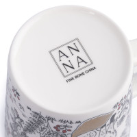 Кружка Лиса, 370 мл, фарфор, белый, декор, серия Forest Stories, ANNA LAFARG, Китай_00823930068586785795.jpg