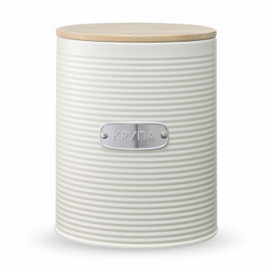 Банка для хранения, 2,6 л, углеродистая сталь, бамбук, белый, серия Irmel, SMART SOLUTIONS, Россия, Банки для хранения чая