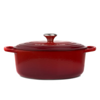 Чугунная эмалированная утятница овальная, 4,1 л, 27 см, красный, LE CREUSET, Франция_00797610050387413961.jpg