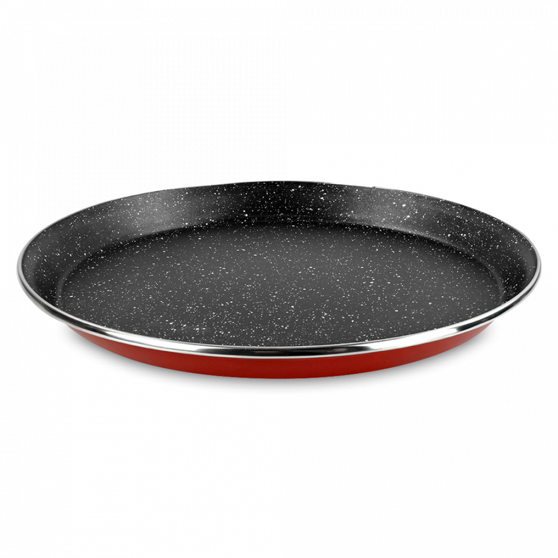 Форма для пиццы Pizzapan, 35 см, 1.6 л, сталь, стеклоэмаль, красный, серия Cerise Pierre, VITRINOR, Испания