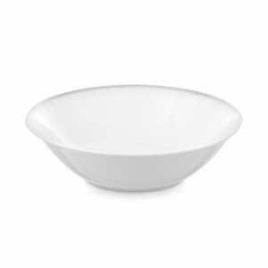 Салатник , 23 см, 1.2 л, фарфор, белый, декор, серия Мейсенский букет, REPAST, Чехия, Мейсенский букет REPAST