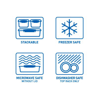 Набор из 3-х контейнеров, 1,2 л, пластик, синий, серия Klip It, SISTEMA, Новая Зеландия_00804180046843085424.jpg