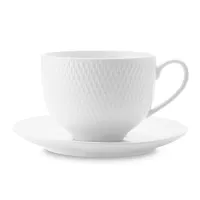 Чашка чайная с блюдцем (чайная пара) из фарфора, 220 мл, фарфор, белый, MAXWELL WILLIAMS, Австралия, 