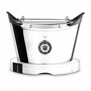 Тостер двухслотовый, нержавеющая сталь, пластик, хром, серия Volo, BUGATTI, Италия, BUGATTI (Италия)