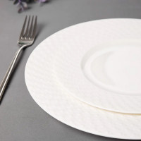 Сервиз чайно-столовый на 1 персону , 4 предмета, фарфор, белый, серия Капля, DECOR DE TABLE, Россия_00818470057126186453.jpg