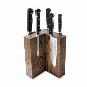 Набор из 6-ти кухонных ножей на подставке из дуба, серия Clasica, ARCOS, Испания, Испанские ножи