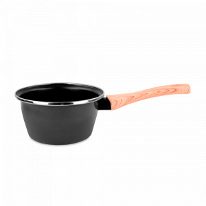 Ковш , 16 см, сталь, стеклоэмаль, черный, серия Orbe, VITRINOR, Испания, Ковшики для индукционной плиты