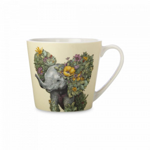 Кружка «Слоник», фарфор, 370 мл, серия Живая планета, MAXWELL WILLIAMS, Австралия, Посуда из фарфора Maxwell & Williams