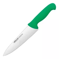 Профессиональный поварской кухонный нож 20 см, рукоять зеленая, серия 2900, ARCOS, Испания, 