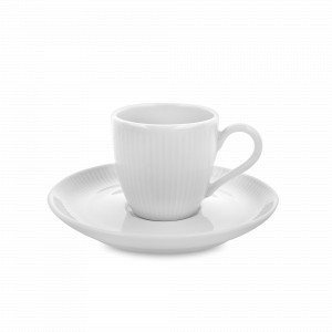Пара кофейная, 90 мл, фарфор, серия Plisse, PILLIVUYT, Франция, PILLIVUYT (Франция)