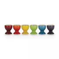 Набор из 6-ти подставок для яиц, 5,9 см, керамика, серия Rainbow, LE CREUSET, Франция, 