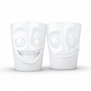 Набор из 2-х кружек, объем: 350 мл, материал: фарфор, цвет: белый, серия Joking Tasty, TASSEN, Германия, TASSEN (Германия)