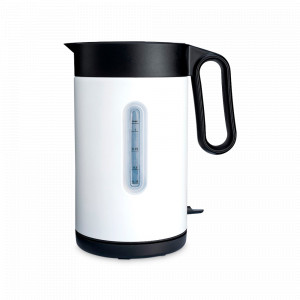 Чайник электрический, 1 л, нержавеющая сталь, белый, WILFA, Норвегия, Электрические чайники металлические