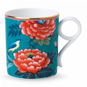 Кружка Пионы, 240 мл, костяной фарфор, зеленый, серия Paeonia Blush, WEDGWOOD, Великобритания, WEDGWOOD (Великобритания)