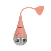 Ситечко для заваривания чая Egg, 4 х 4 см, нержавеющая сталь, силикон, оранжевый, серия Infusion, VIVA Scandinavia, Дания