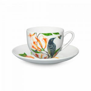 Пара чайная Медосос Бородавчатый, 320 мл, фарфор, белый, декор, серия Lyric, MAXWELL WILLIAMS, Австралия, Lyric MAXWELL & WILLIAMS