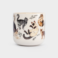 Кружка «Коты», 400 мл, фарфор, белый, бежевый, серия Pets, ANNA LAFARG, Китай_00822620048190231923.jpg