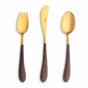 Набор детских столовых приборов, 3 предмета, нержавеющая сталь 18/10, серия Alice, CUTIPOL, Португалия, Детские наборы CUTIPOL