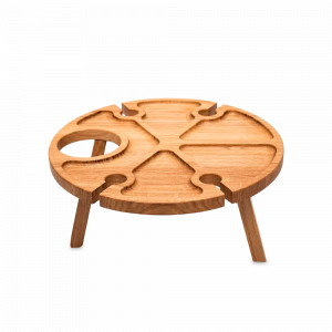 Стол сервировочный винный, 35 х 13.5 см, дуб, светло-коричневый, UNECA, Россия, Сервировочные доски