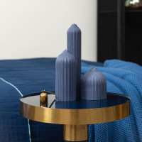 Свеча декоративная, 16.5 см, фиолетовый, серия Edge, TKANO, Россия_00810420040923461229.jpg