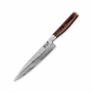 Нож кухонный, универсальный, 16.5 см, серия Shun Premier, KAI, Япония, Ножи из дамасской стали