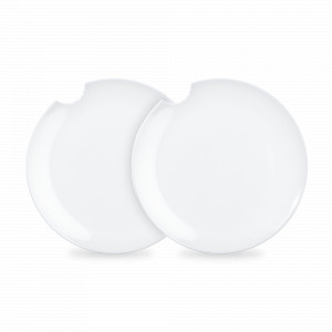 Набор из 2-х подстановочных тарелок, диаметр: 28 см, материал: фарфор, цвет: белый, серия With bite, TASSEN, Германия, Тарелки подстановочные