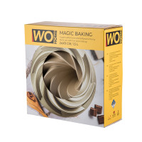 Форма для выпечки круглая 3D Magic Baking, 24 х 9 см, алюминий, золотистый, WO HOME, Германия_00814690056701615374.jpg