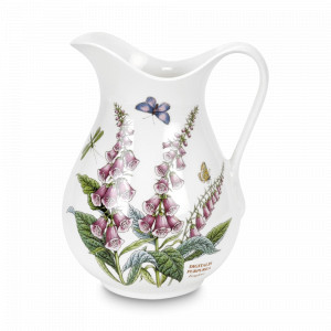 Кувшин «Ботанический сад», 1,6 л,  фаянс, белый, декор, серия Botanic Garden, PORTMEIRION, Великобритания, Кувшины
