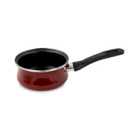 Ковш , 14 см, 0,9 л, сталь, стеклоэмаль, красный, серия Authentique Burgundy, VITRINOR, Испания