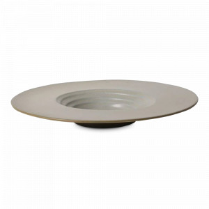 Тарелка для пасты Grey, 32 см, каменная керамика, серый, серия Isamu, ROOMERS TABLEWARE, Нидерланды, Тарелки для пасты