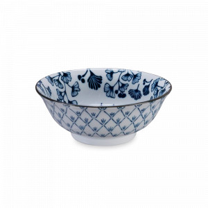 Салатник Maple, 20.3 см, 1 л, фарфор, белый, синий, серия Flora Japonica, TOKYO DESIGN, Нидерланды, Салатники, чаши сервировочные