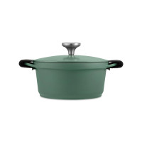 Кастрюля с крышкой и накладками на ручки, 20 см, 2.4 л, алюминий, силикон, зеленый, серия Agile, MAXWELL WILLIAMS, Австралия