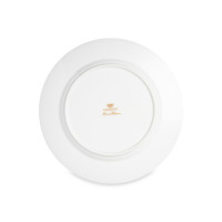 Тарелка суповая, 23 см, костяной фарфор, белый, золотой, серия Монета, NARUMI, Япония_00822580057435136398.jpg