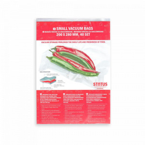 Набор вакуумных пакетов, 40 штук, размер: 20 х 28 см, материал: полиэтилен, STATUS, Словения, STATUS (Словения)