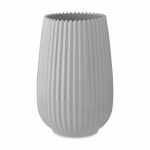 Ваза для цветов, 20 см, фарфор, темно-серый, серия Edge, TKANO, Россия, Вазы для цветов