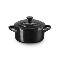 Кокот с крышкой, 250 мл, 10 см, керамика, черный, серия Black Onyx, LE CREUSET, Франция, 