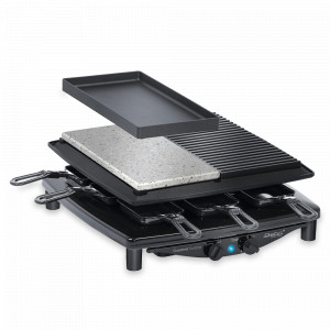 Гриль - раклетница, 14 х 37 х 39 см, нержавеющая сталь, черный, STEBA, Германия, STEBA (Германия)