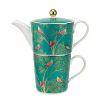 Набор из кружки и чайника «Эгоист Челси», 350 мл, фарфор, бирюзовый, серия Sara Miller, PORTMEIRION, Великобритания, 