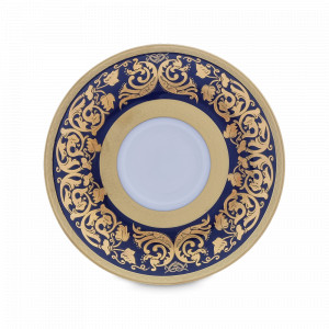 Блюдце Cobalt Gold, 12 см, фарфор, синий, золотой, серия Constanza Natalia, FALKENPORZELLAN, Германия, Скидка -35% на фарфор FALKENPORZELLAN