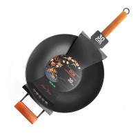 Вок диаметр 30 см, высота 8,5 см, алюминий с антипригарным покрытием, для индукционных плит, ручка дерево, серия Hot Fire, KITCHENSTAR, Китай_00807410051127694439.jpg