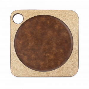 Подставка под бокал/кружку, 10х10см, порфир кремовый, композитный материал, серия ProFashion, ComposeEat, Россия, Бирдекели