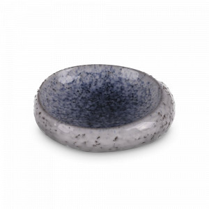 Тарелка сервировочная для закусок, 23 см, керамика, белый, синий, ROOMERS TABLEWARE, Нидерланды, Тарелки синие