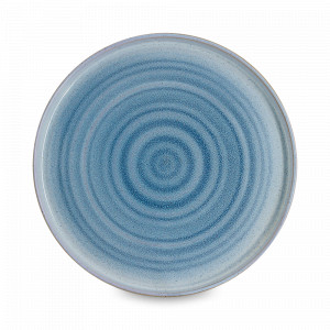 Тарелка обеденная, 27 см, керамика, голубой, серия Azurro, HOME &amp; STYLE, Китай, Тарелки обеденные