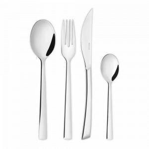 Набор столовых приборов на 6 персон, 24 предмета, нержавеющая сталь 18/10, серия Caprera, BUGATTI Cutlery, Италия, BUGATTI CUTLERY (Италия)