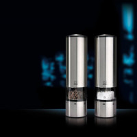 Набор электрических мельниц для соли и перца на подставке, серия Elis, PEUGEOT, Франция_00776260057689465247.jpg