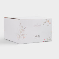 Набор из 4-х кружек Цветы и листья, 420 мл, фарфор, белый, декор, серия Primrose, ANNA LAFARG, Китай_00822620050441328671.jpg