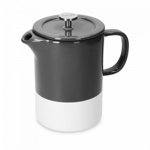Френч - пресс кофейник Barcelona Cool Grey, 850 мл, нержавеющая сталь, керамика, серый, серия La Cafetiere, KITCHEN CRAFT, Великобритания, Заварочный чайник с прессом