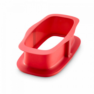 Форма для выпечки разъемная с керамической тарелкой, 24 х 14.5 см, силикон, керамика, красный, LEKUE, Испания, LEKUE (Испания)