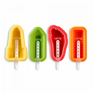 Набор из 4-х форм для мороженого, 55 мл, 15.2 х 10.6 см, силикон, мультиколор, серия Ice, LEKUE, Испания, Ice LEKUE